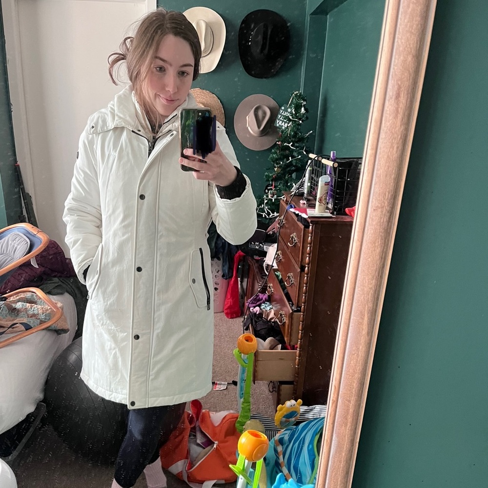 1 Madison Expedition White Parka